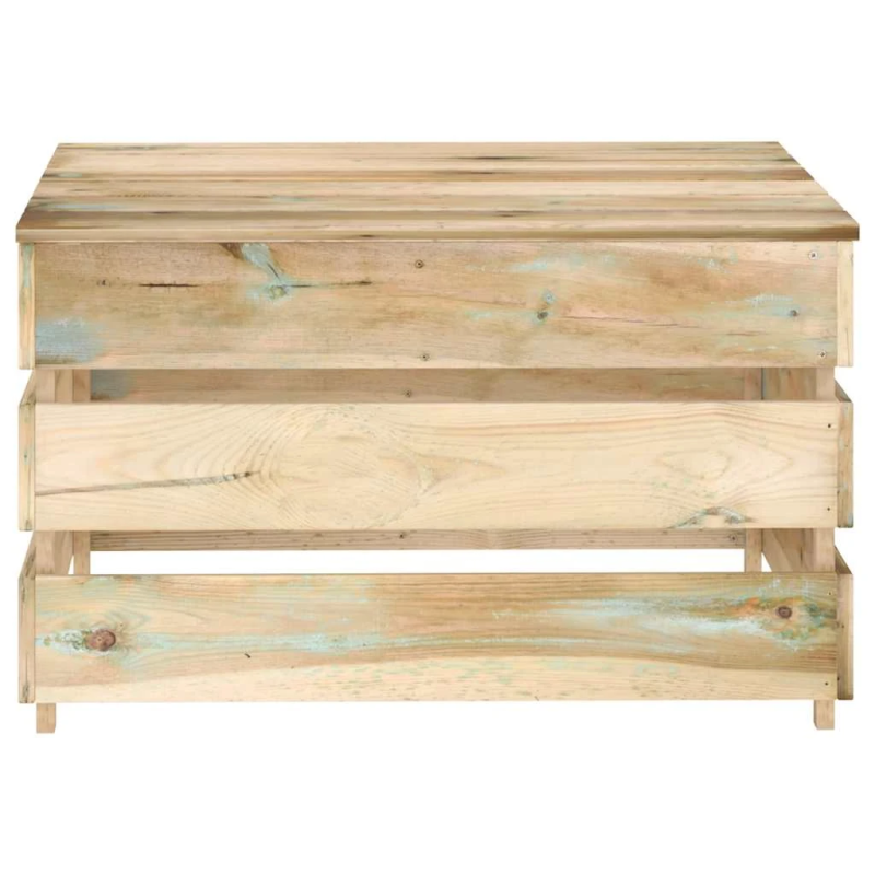 vidaXL dārza palešu galdi, 2 gab., impregnēts priedes koks