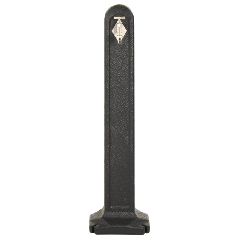 vidaXL dārza kolonna ar jaucējkrānu, antracītpelēka, akmens izskats