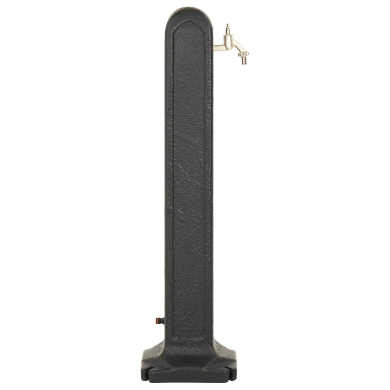 vidaXL dārza kolonna ar jaucējkrānu, antracītpelēka, akmens izskats