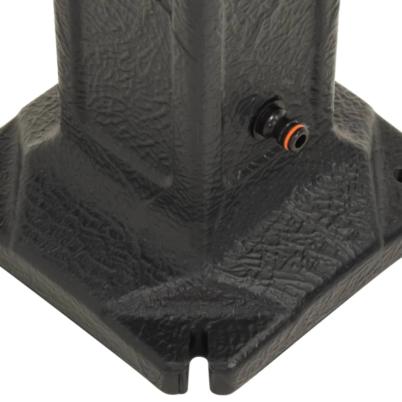 vidaXL dārza kolonna ar jaucējkrānu, antracītpelēka, akmens izskats