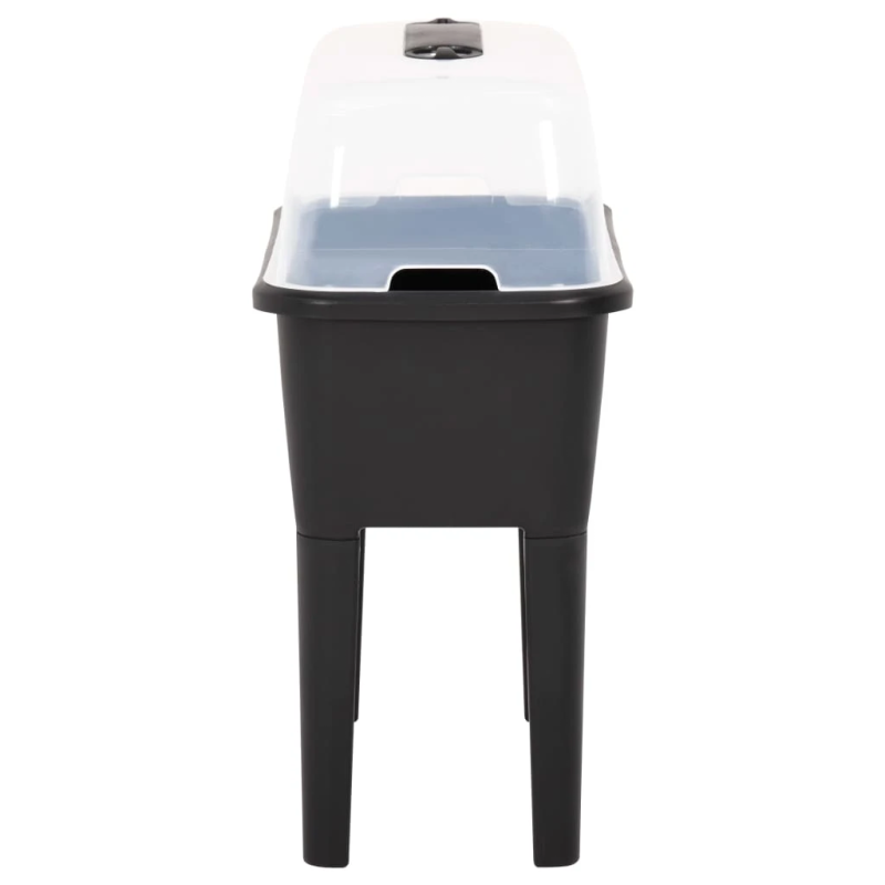 vidaXL augstā puķu kaste, 77x38,7x82 cm, PP