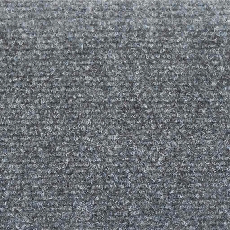 vidaXL kāpņu paklāji, 10 gab., pašlīmējoši, 56x17x3 cm, gaiši pelēki