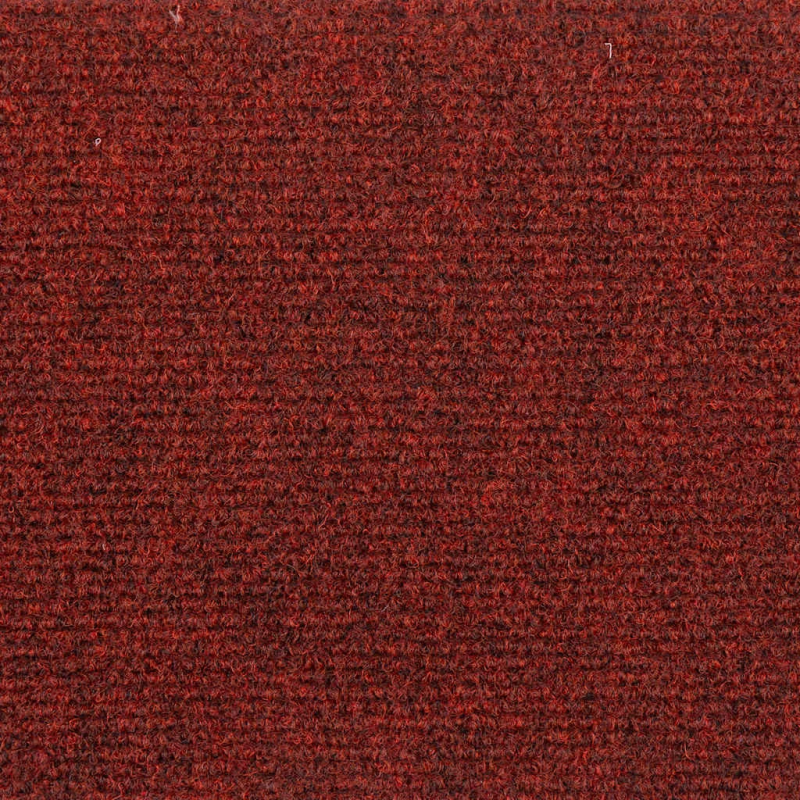 vidaXL kāpņu paklājiņi, pašlīmējoši, 10 gab., 56x17x3 cm, bordo sarkani, pusapaļi