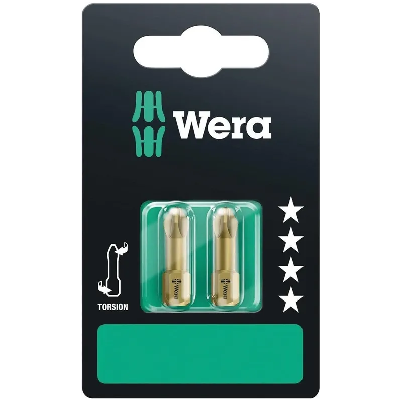 Atsuktuvo antgaliai Wera Torsion 2 vnt PZ2 x 25mm
