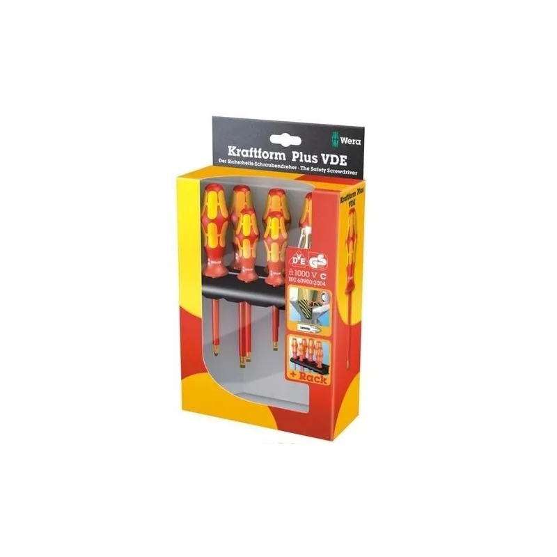 Skrūvgriežu komplekts Wera Kraftform WE05006148001, izolācija, 10 cm