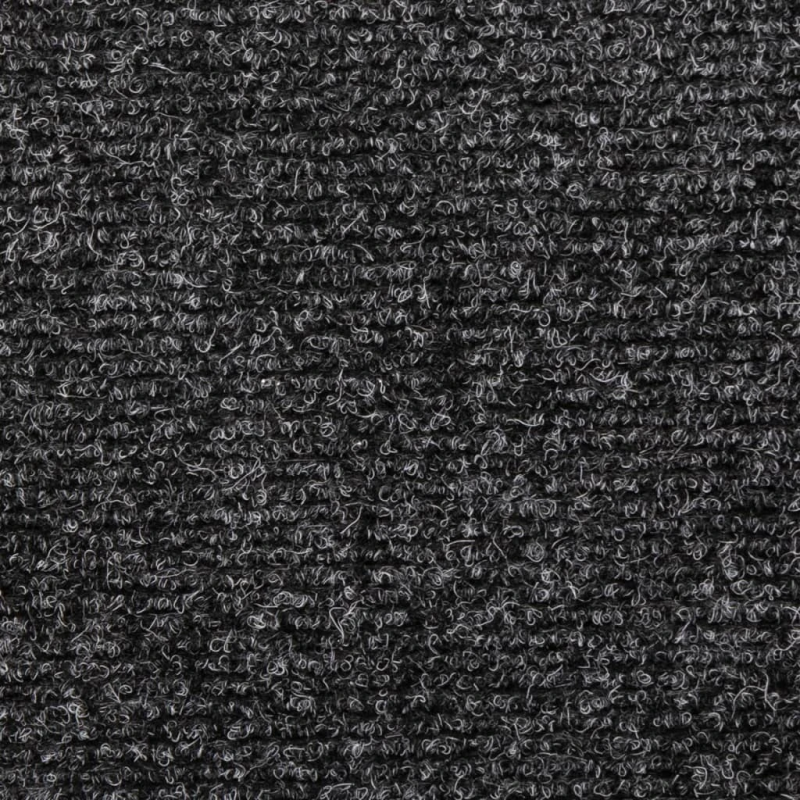 vidaXL kāpņu paklājiņi, pašlīmējoši, 5 gab., 65x21x4 cm, pelēki, taisnstūrveida mala