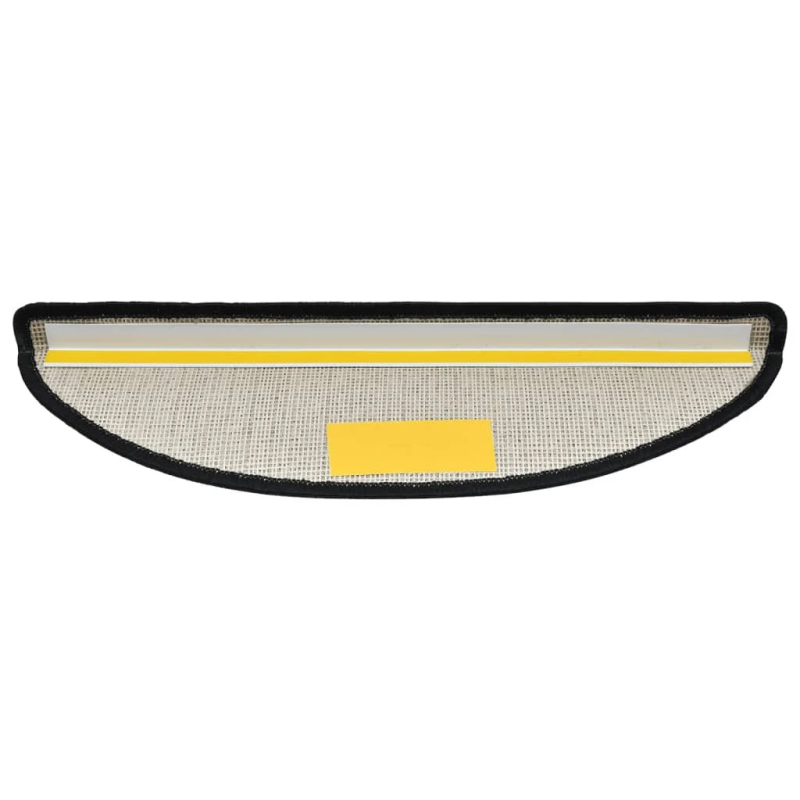 vidaXL kāpņu paklājiņi, 10 gab., 56x17x3 cm, antracīta krāsas, pusapaļi