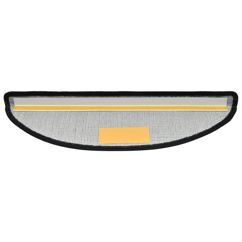 vidaXL kāpņu paklājiņi, 10 gab., 65x24x4 cm, tumši pelēki, pusapaļi, lieli