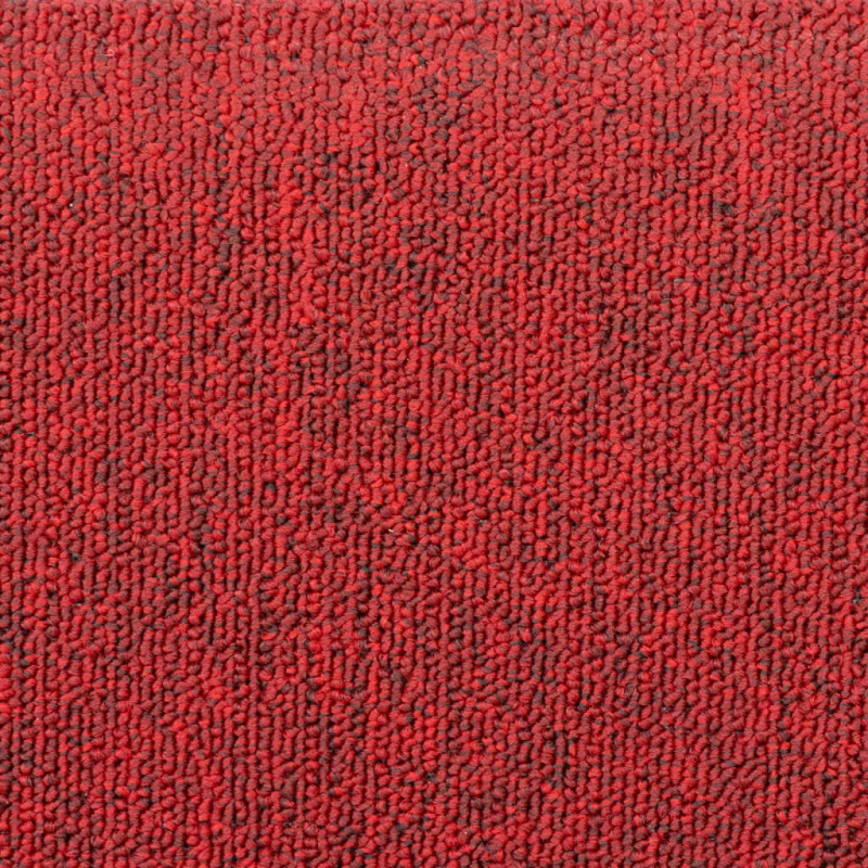 vidaXL kāpņu paklājiņi, 10 gab., 65x24x4 cm, sarkani, pusapaļi, lieli