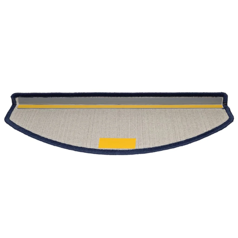 vidaXL kāpņu paklājiņi, 10 gab., 65x24x4 cm, zili, pusapaļi, lieli