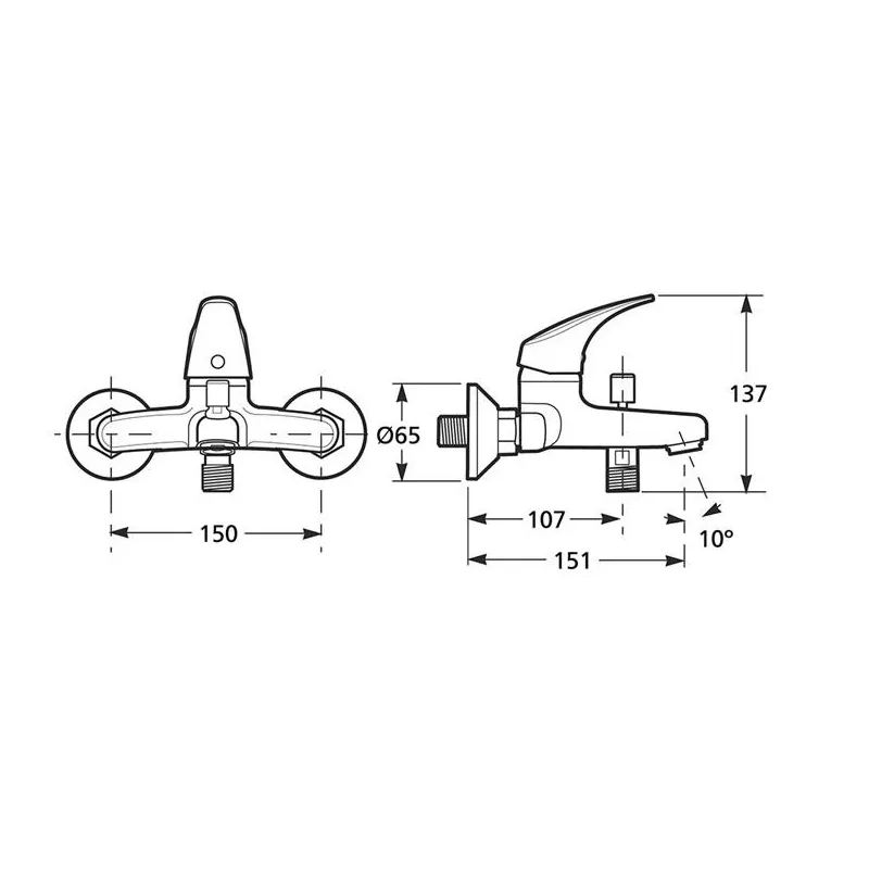Vannas jaucējkrāns Jika Talas H3211N70044001, hroma krās.