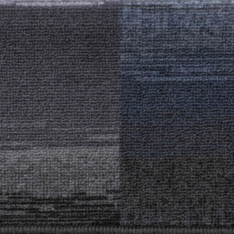 vidaXL kāpņu paklāji, 10 gab., pašlīmējoši, 65x21x4 cm melni ar pelēku