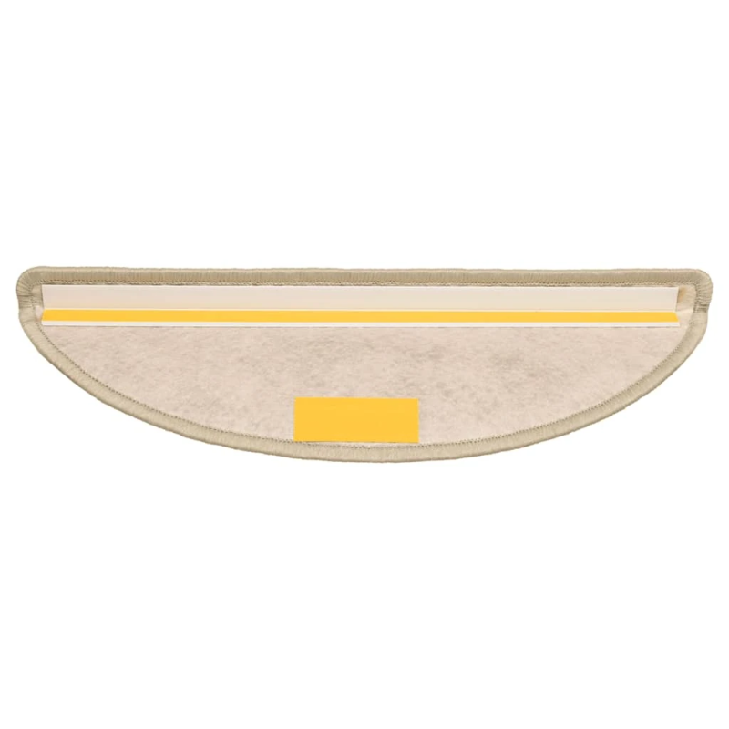 vidaXL kāpņu paklāji, 15 gab., pašlīmējoši, 56x17x3 cm, gaiši zaļi