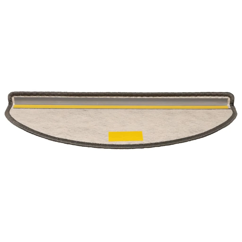 vidaXL kāpņu paklāji, 15 gab., pašlīmējoši, 65x21x4 cm, brūni bēši