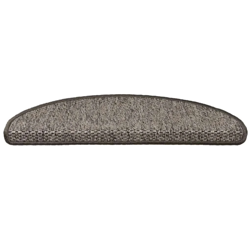 vidaXL kāpņu paklāji, 15 gab., pašlīmējoši, 65x21x4 cm, brūni bēši