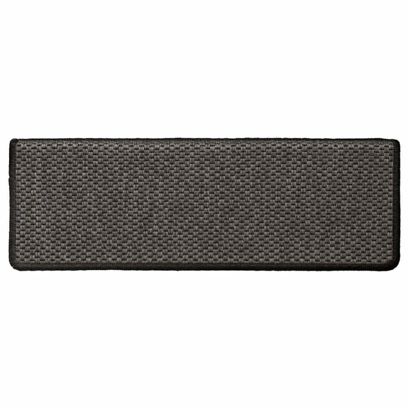 vidaXL kāpņu paklāji, 15 gab., pašlīmējoši, 65x21x4 cm, antracītpelēki