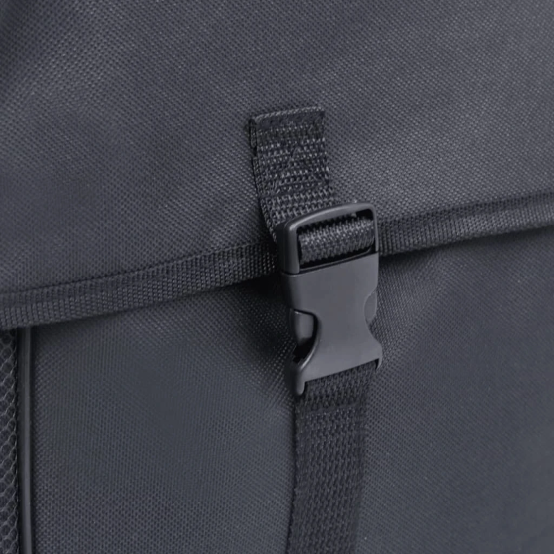 vidaXL dubulta soma velosipēda bagāžniekam, ūdensdroša, 35 L, melna