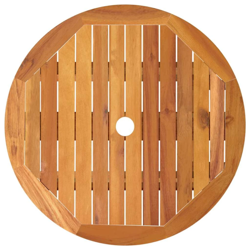 vidaXL dārza galds, salokāms, DIA60x75 cm, eikalipta masīvkoks