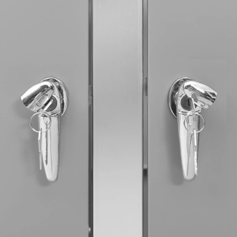 vidaXL 3-daļīga nojume atkritumu tvertnēm, 207x77,5x112,5 cm, tērauds