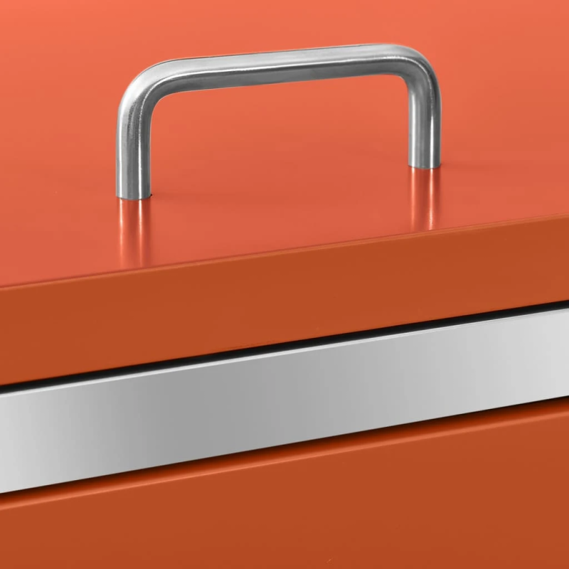 vidaXL 3-daļīga nojume atkritumu tvertnēm, 207x77,5x112,5 cm, tērauds