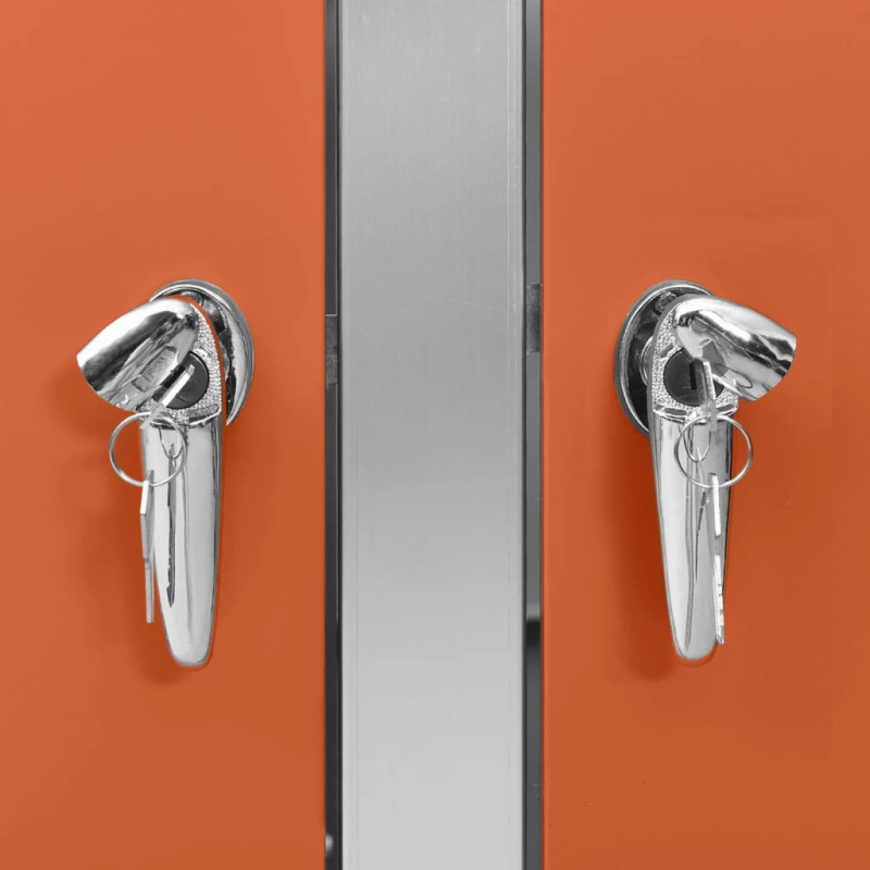 vidaXL 3-daļīga nojume atkritumu tvertnēm, 207x77,5x112,5 cm, tērauds