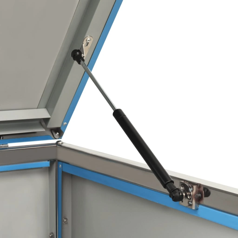 vidaXL 2-daļīga nojume atkritumu konteineram,138x77,5x112,5cm, tērauds