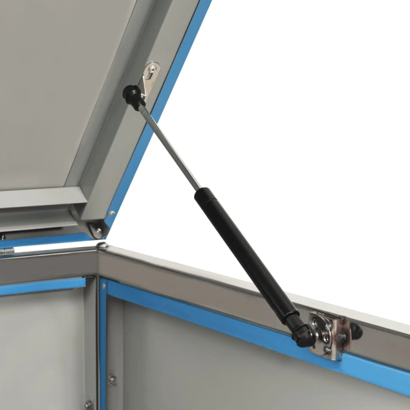 vidaXL 3-daļīga nojume atkritumu tvertnēm, 207x77,5x112,5 cm, tērauds