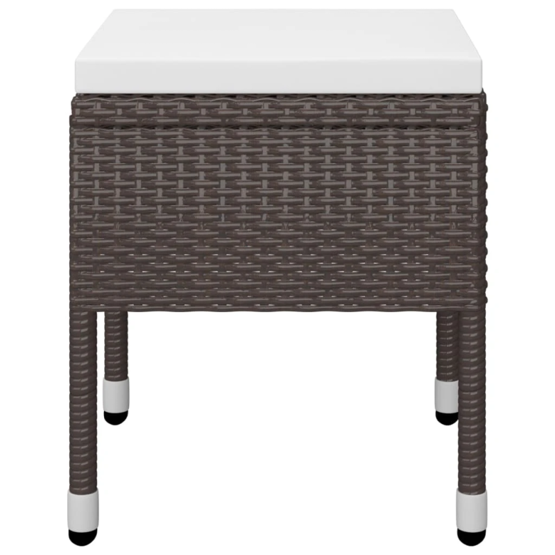 vidaXL 5-daļīgs dārza mēbeļu komplekts, brūns