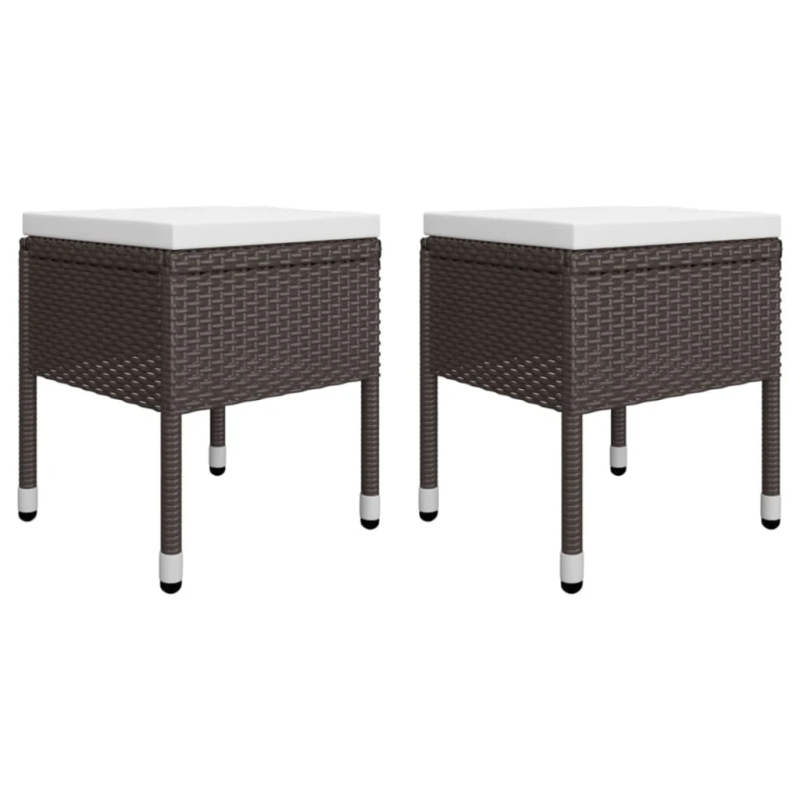 vidaXL 5-daļīgs dārza mēbeļu komplekts, brūns