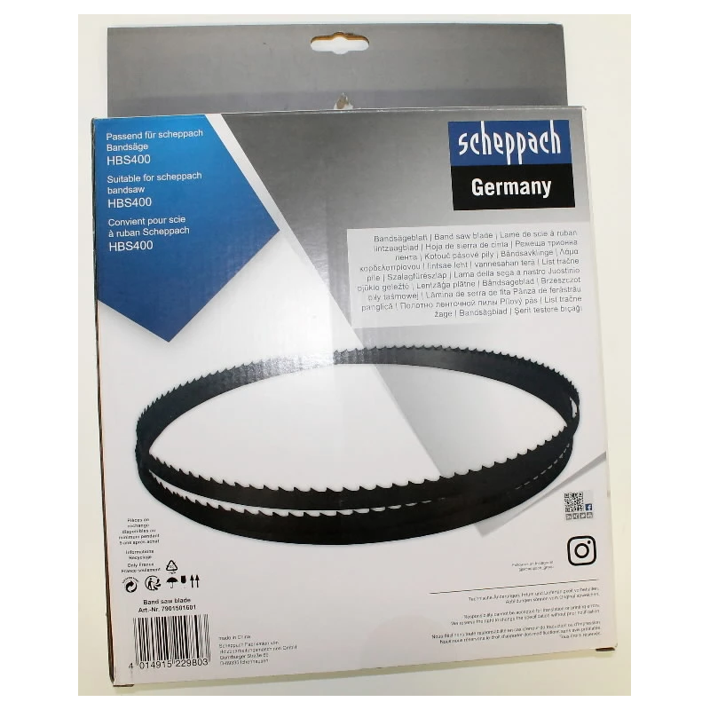 Lentzāģa asmens HBS400 2240x13x0.5mm Z4, Scheppach