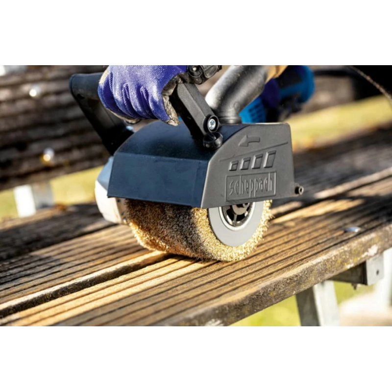 Cilindra formas metāla stiepļu birste MRS1300 125x100mm, Scheppach