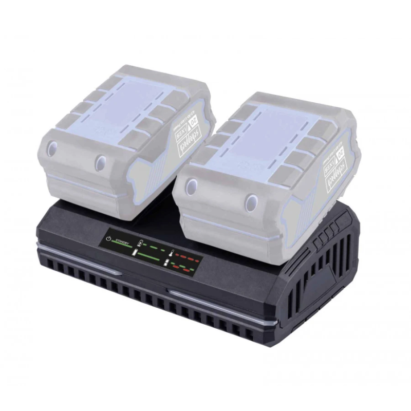 Ātrās uzlādes dubultais lādētājs SDBC 2x4.5A, Scheppach