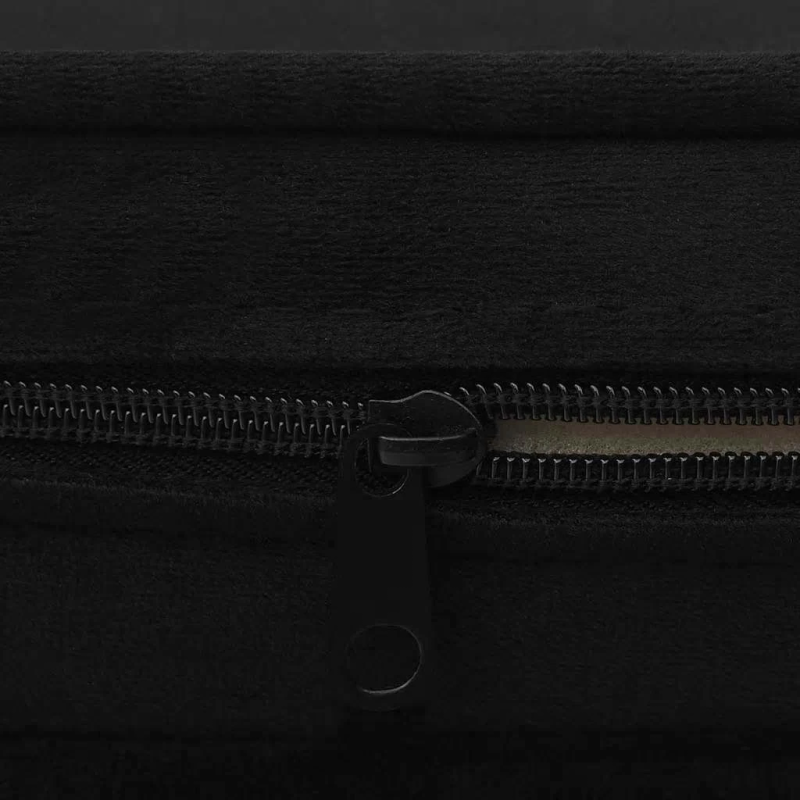 vidaXL suņu dīvāns, melns, 67x47x36 cm, plīšs