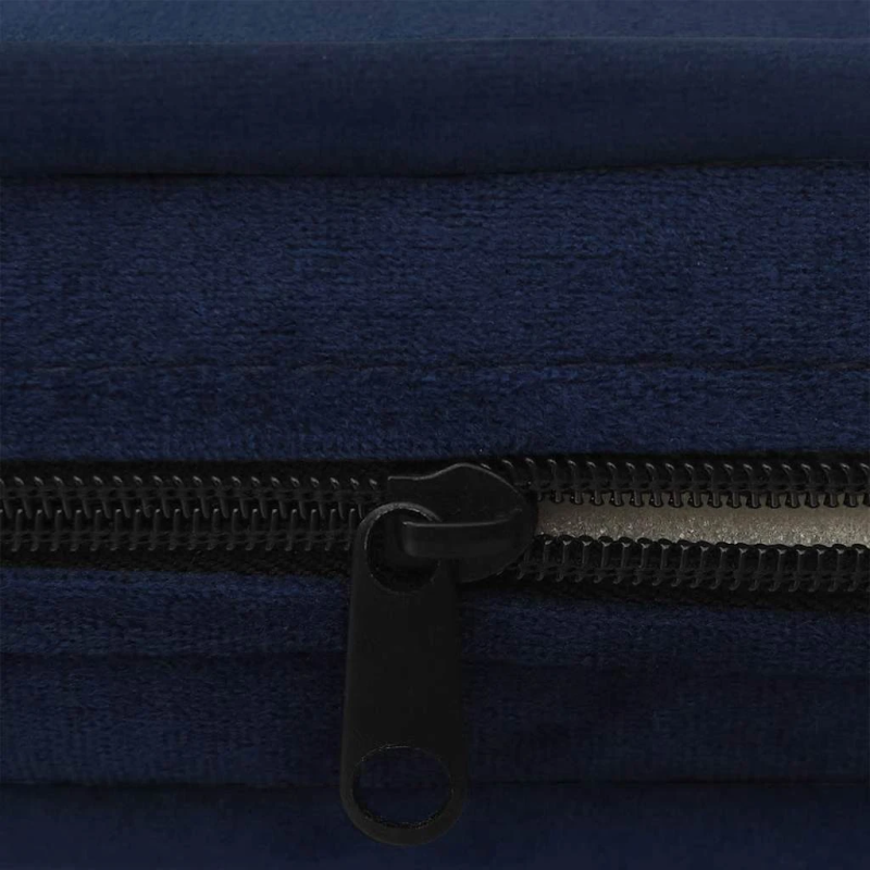 vidaXL suņu dīvāns, zils, 67x47x36 cm, plīšs