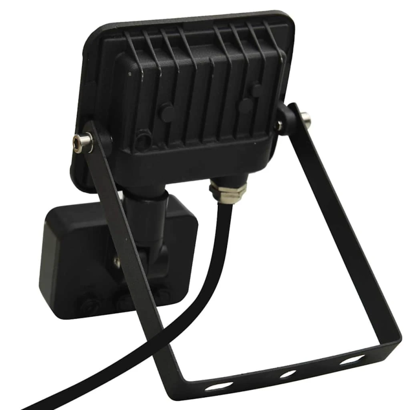 vidaXL LED prožektors ar sensoru, 10 W, silti balta gaisma