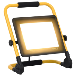 vidaXL LED prožektors ar rokturi, 100 W, silti balta gaisma