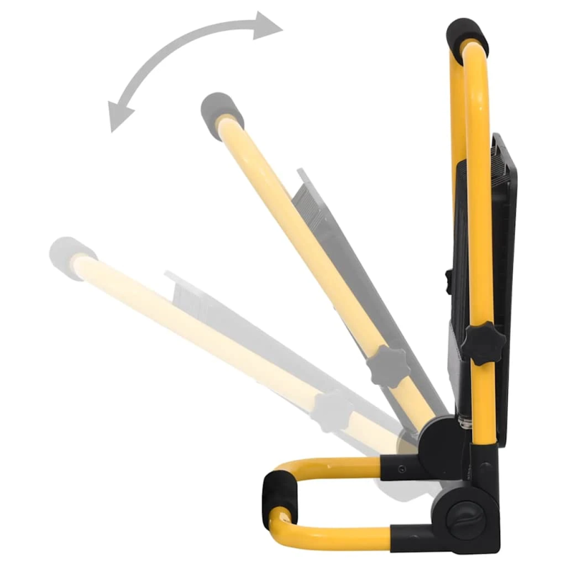 vidaXL LED prožektors ar rokturi, 100 W, silti balta gaisma