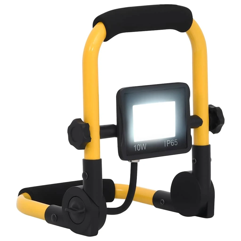 vidaXL LED prožektors ar rokturi, 10 W, vēsi balta gaisma