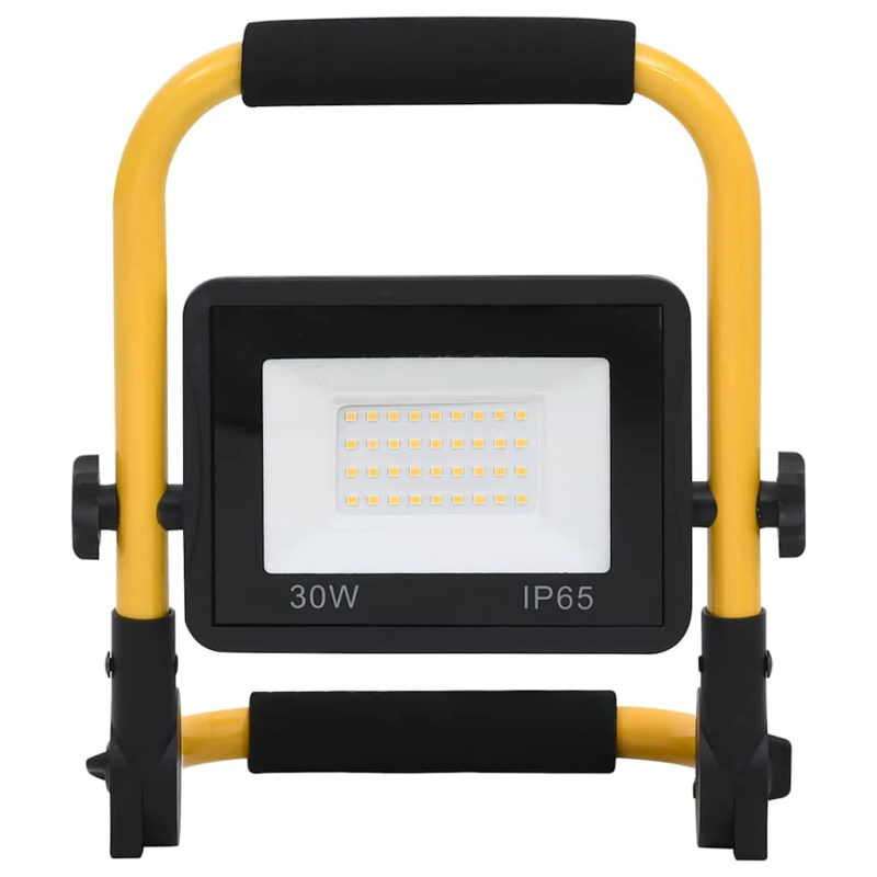 vidaXL LED prožektors ar rokturi, 30 W, vēsi balta gaisma