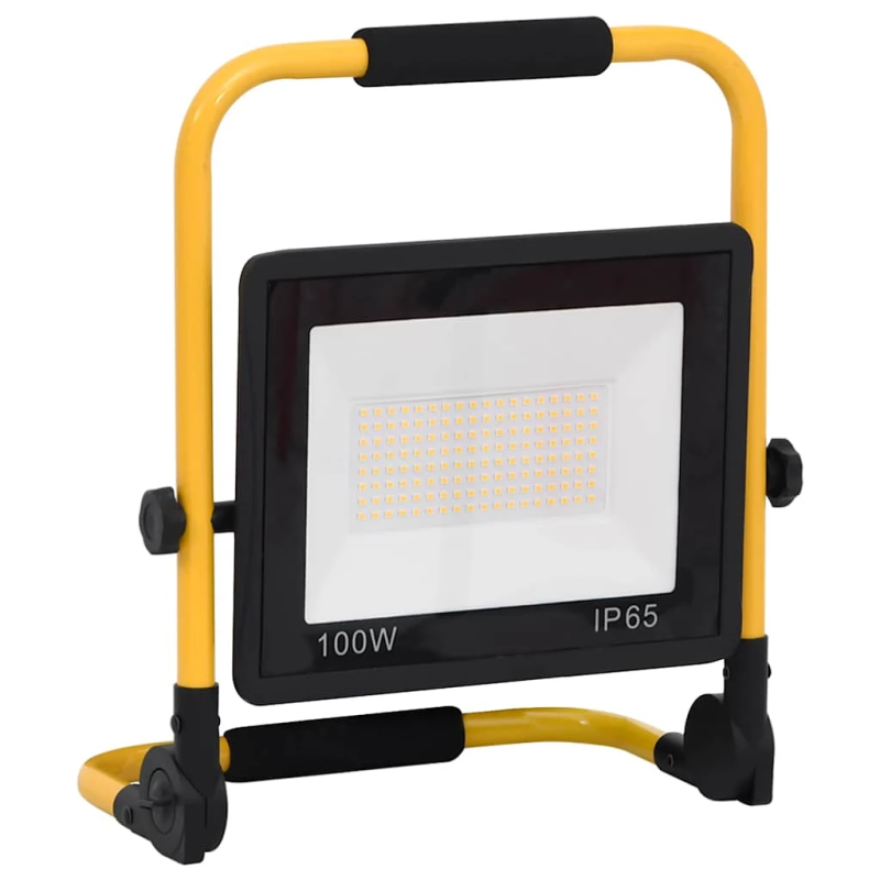 vidaXL LED prožektors ar rokturi, 100 W, vēsi balta gaisma