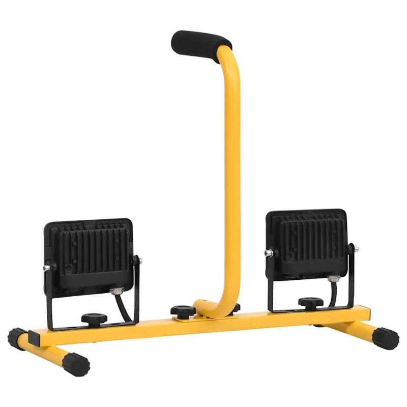 vidaXL LED prožektors ar rokturi, 2x20 W, vēsi balta gaisma