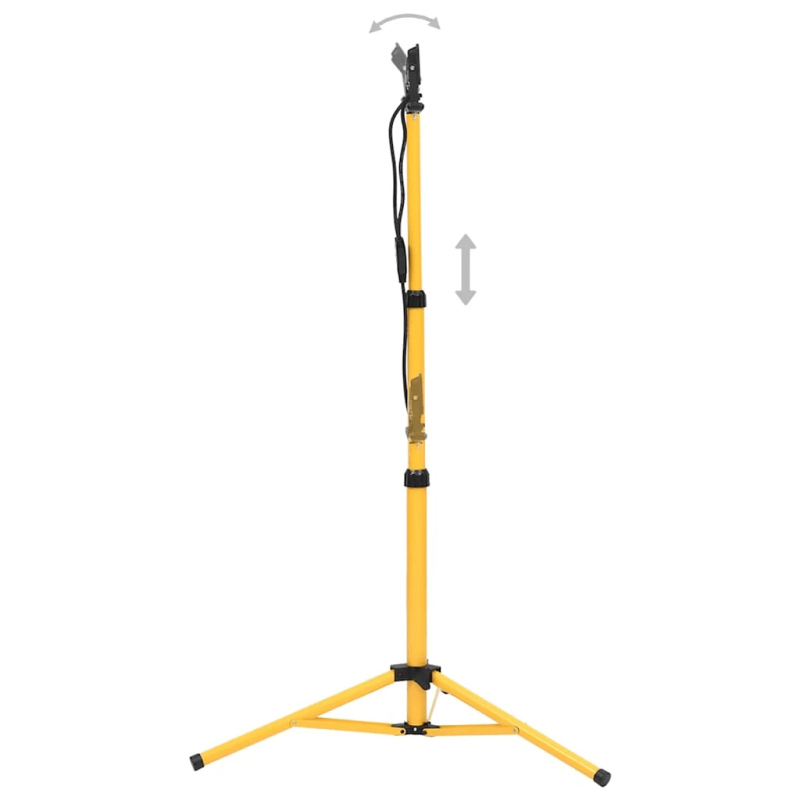 vidaXL LED prožektors ar statīvu, 2x10 W, silti balta gaisma