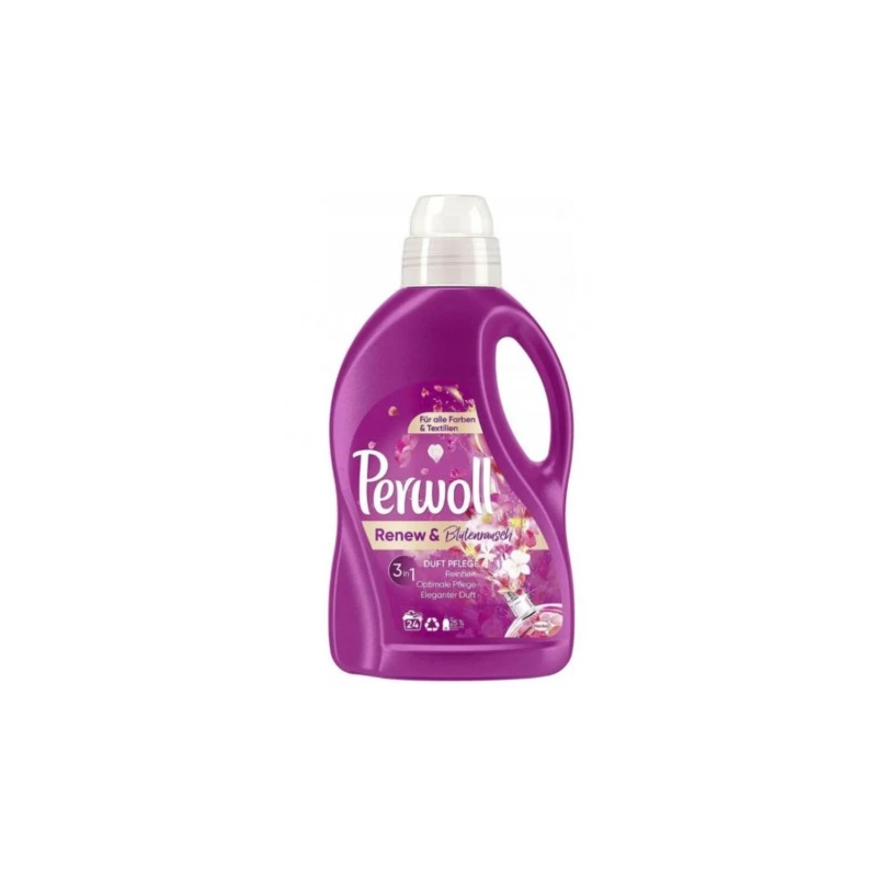 Perwoll Renew & Blütenrausch veļas mazgašanas līdzeklis 1.44L 24mr