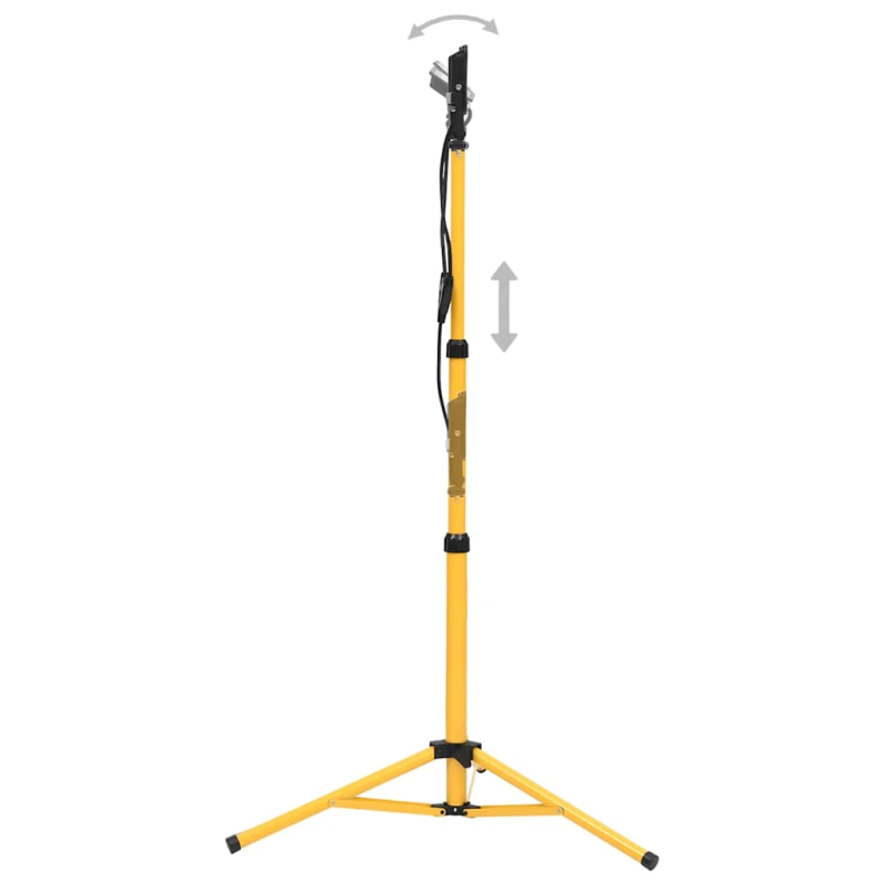 vidaXL LED prožektors ar statīvu, 2x50 W, silti balta gaisma