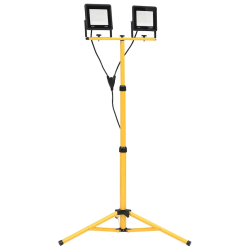 vidaXL LED prožektors ar statīvu, 2x50 W, vēsi balta gaisma