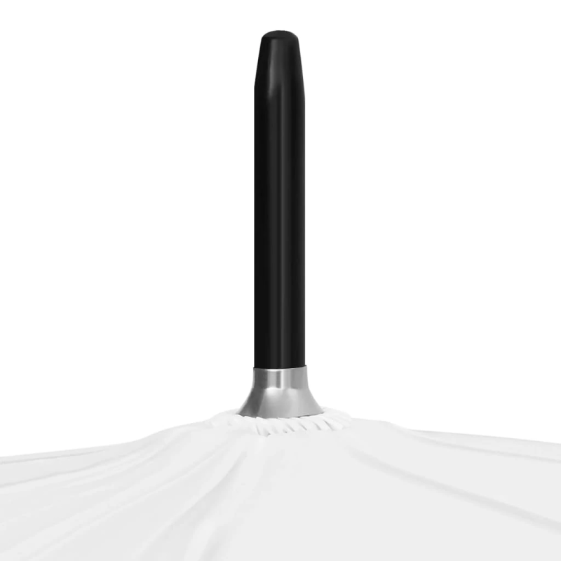 vidaXL lietussargs, balts, 130 cm