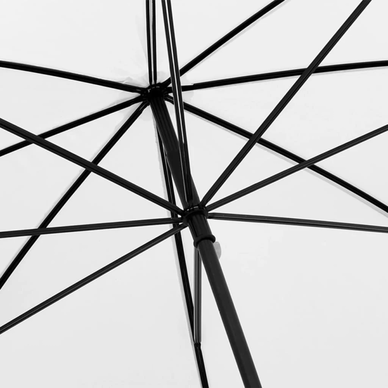 vidaXL lietussargs, balts, 130 cm