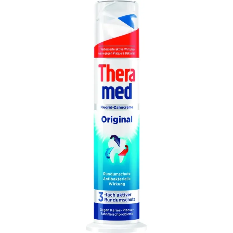THERAMED Original zobu pasta pret kariesu, aplikumu un smaganu problēmām 100ml