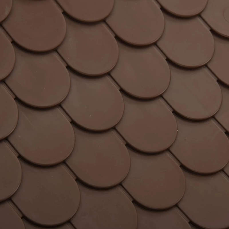 vidaXL suņu būda, 71x71,5x68 cm, brūna, PP