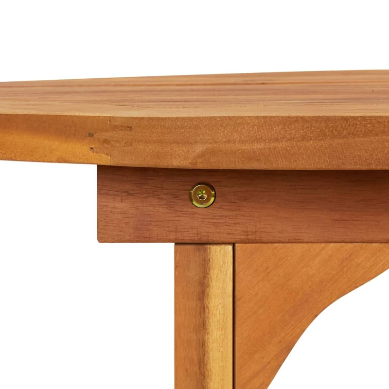 vidaXL dārza galds, 280x90x75 cm, akācijas masīvkoks